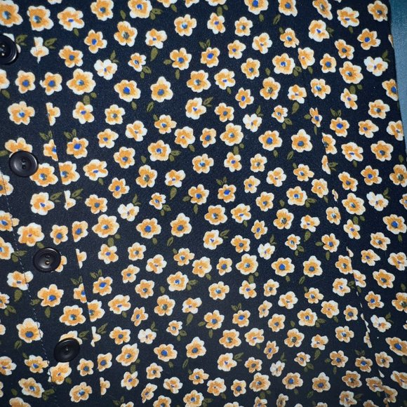 My Michelle Lightweight Summer Linen Floral Dress XXL (fits more like a LG/XLG) - Picture 3 of 4